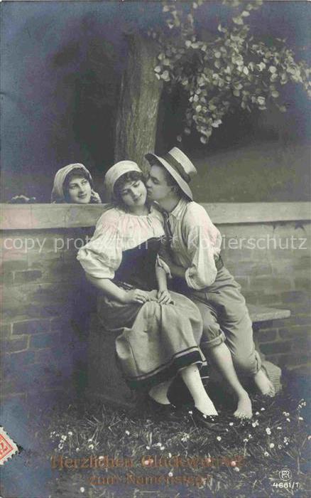 Foto RPH Nr. 4661/1  Glueckwunsche zum Namenstag