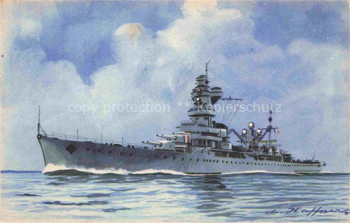 Marine  Warships Croiseur de 1re classe Algerie