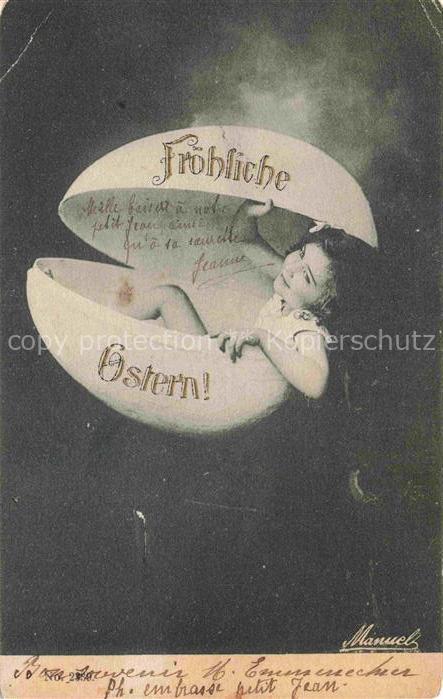 Ostern Easter Paques Pasqua-- Maedchen Eier