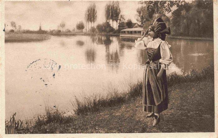 Trachten Alsace Frau Lac Alsacienne