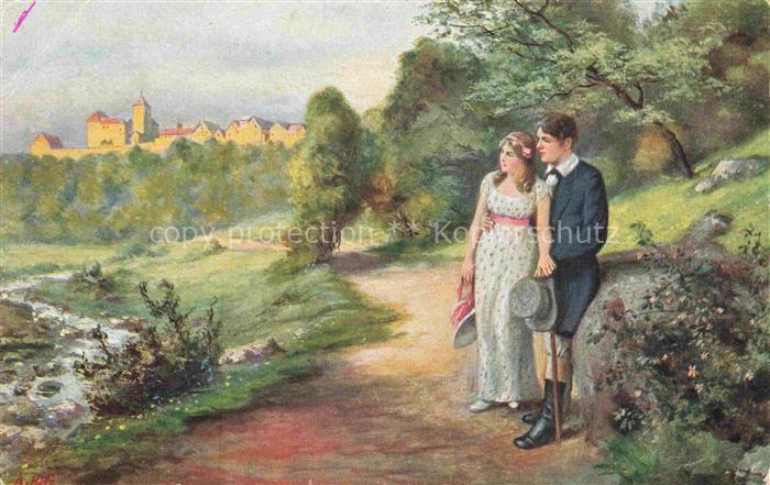 HITZ A. Kuenstlerkarte Im Mai Nr. 6011 Litho Fruehling