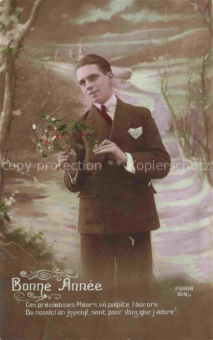 Foto FURIA Nr. 919/3 Nouvelle Annee Neujahr Mann