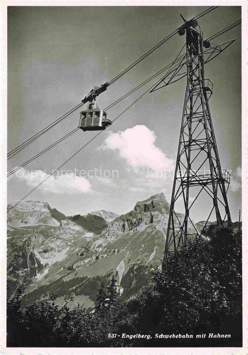 Seilbahn Cable-Car Telepherique Engelberg Schwebbahn Hahnen