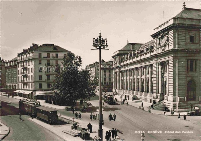 STRAssENBAHN Tramway-- Genève Hotel des Postes