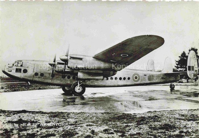 Aviatik Flugwesen Airplanes-- Avro York Transport quadrimoteur Paris