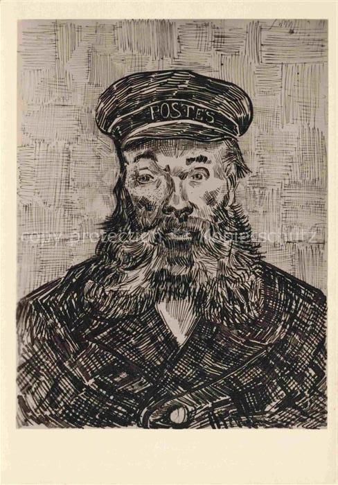 GOGH van Vincent (1853-1890) Kuenstlerkarte Brieftraeger Postbote