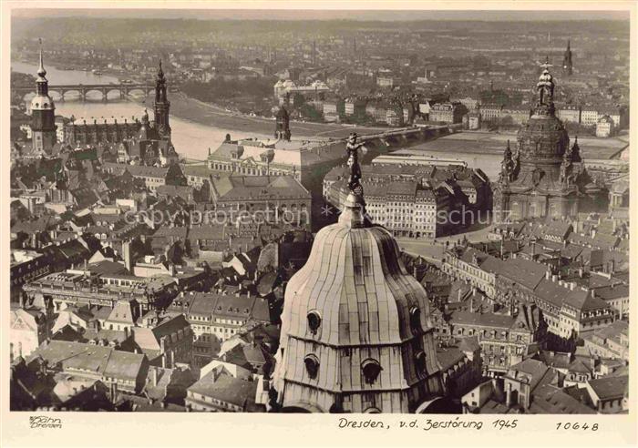 Foto Hahn Nr. 10648 Dresden Frauenkirche Elbe