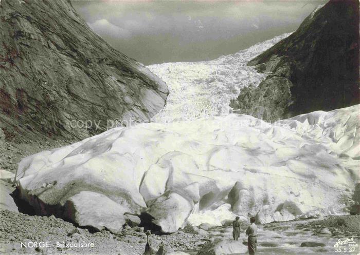 Gletscher Ferner Glacier Glaciar Ghiacciaio-- Norge Brixdalsbre Oslo
