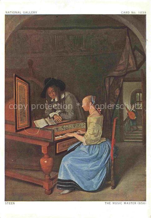 STEEN Jan (16126-1679) Kuenstlerkarte The Music Master Klavier Piano London