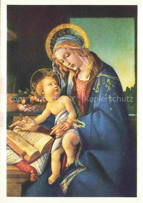 BOTTICELLI Alessandro Sandro (1447-1510) Kuenstlerkarte Jesus Maris La Vierge