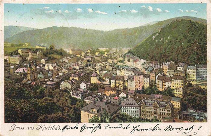 Karlsbad Eger KARLOVY VARY CZ Panorama
