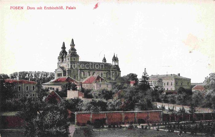 Posen  POZNAN PL Dom mit Erzbischoefl Palais