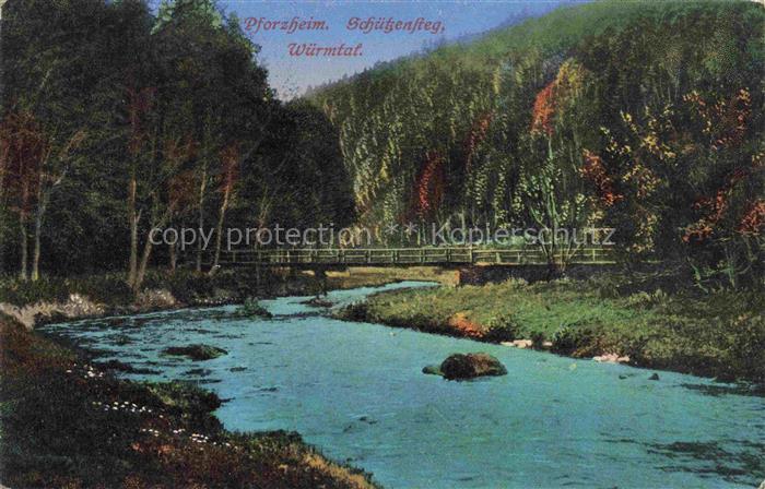 PFORZHEIM BW Wuermtal Schuetzensteg Feldpost