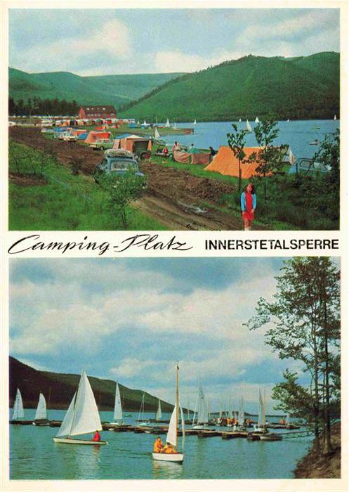 Langelsheim GOSLAR Niedersachsen Berghof Innerstetalsperre Campingplatz Segelboo