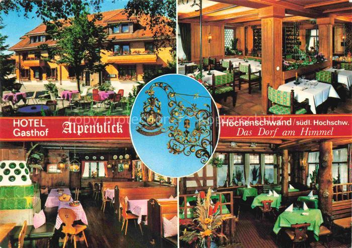 Hoechenschwand Schwarzwald BW Hotel Gasthof Alpenblick Gastraeume