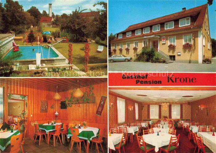 Kressbronn Bodensee BW Gasthof Pension Krone Gastraeume Schwimmbad
