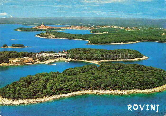 Rovinj Rovigno Istrien Croatia Fliegeraufnahme