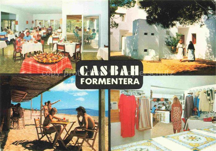 Casbah-Migjorn Formentera ES Speisesaal Strand Bar Souvenirshop