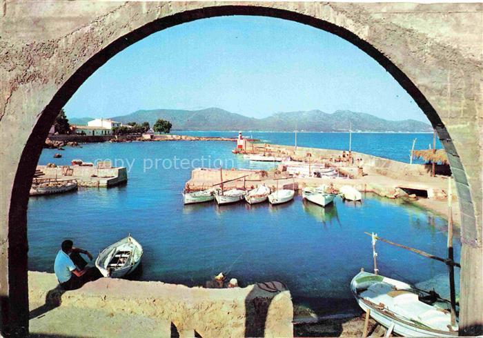 Cala Bona Son Servera Mallorca ES Detalle de su puerto