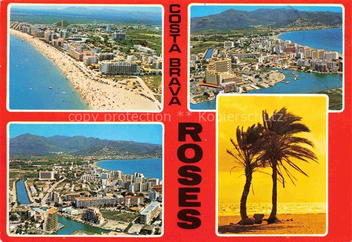 Roses Costa Brava ES Fliegeraufnahmen Teilansichten