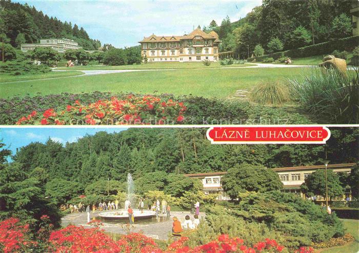 Lazne Luhacovice Bad Luhatschowitz CZ Spolencenskya Jurkovicuv dum Lazensky park