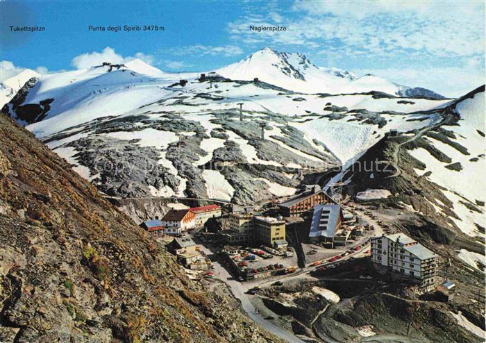 Stelvio Passo dello Stelvio 2750m Stilfserjochpass IT Panorama Tukettspitze Punt