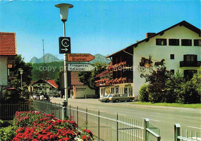 Schwangau Ostallgaeu Bayern mit Koellespitze und Schlicke