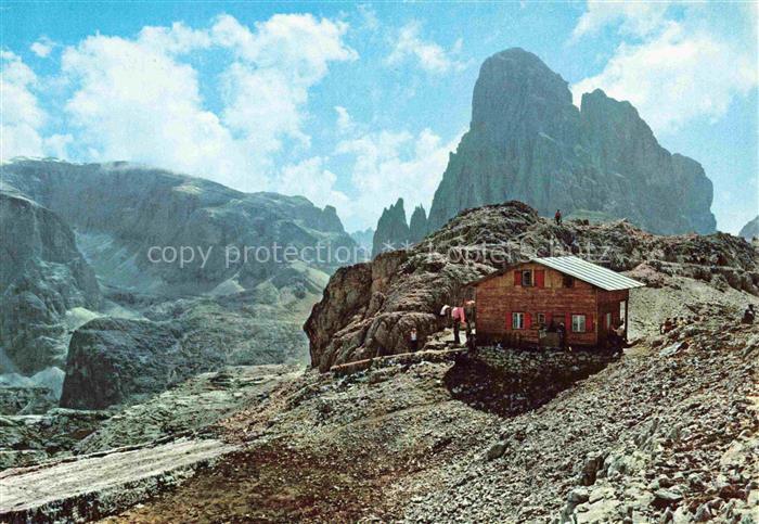 Buellelejochhuette Rifugio Pian di  Cengia Panorama Monte Giralba Cime Dodici un