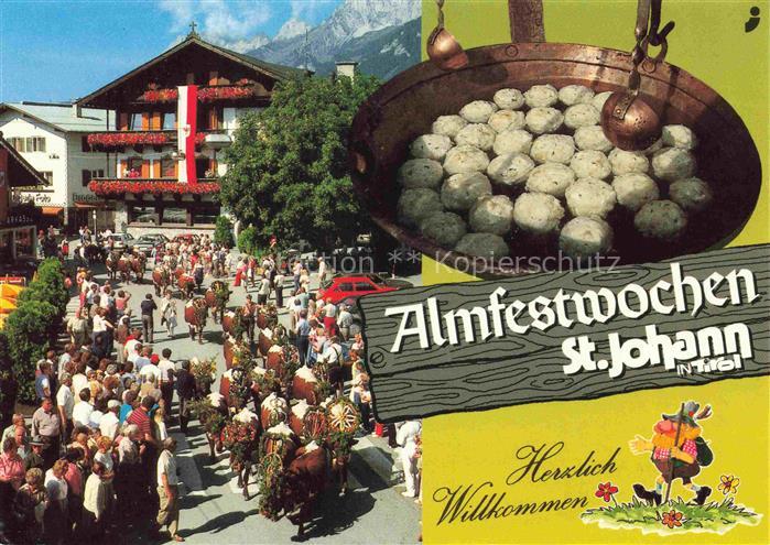 St Johann Ahrntal Suedtirol IT Almfestwochen Stadtplatz