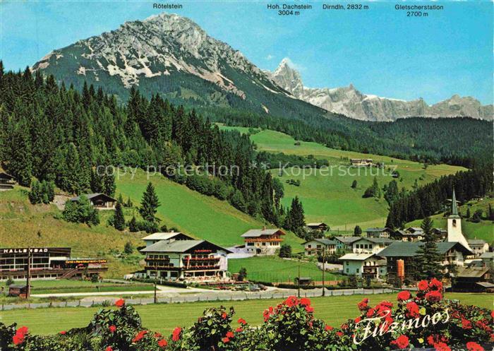 Filzmoos Pinzgau-Pongau AT mit Blick auf Roetelstein und die Dachsteinsuedwaende