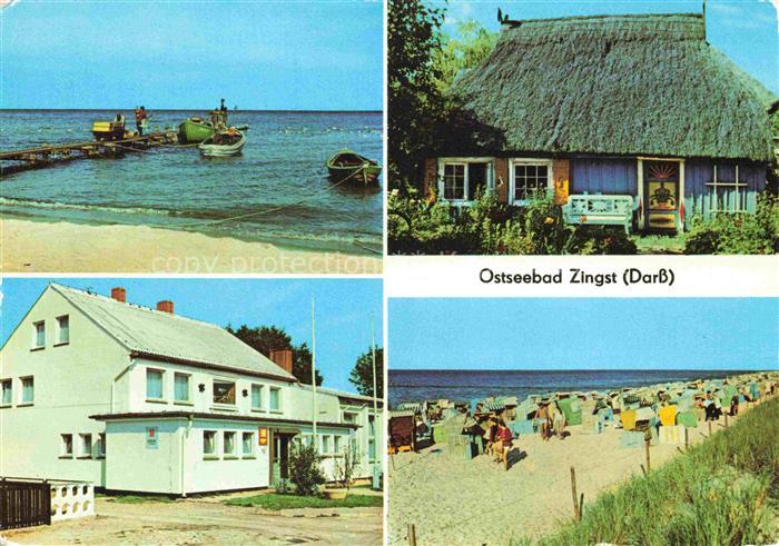 Zingst Ostseebad Fischerstrand Rohrdachkaten FDGB ERholungsheim Stranddistel Str