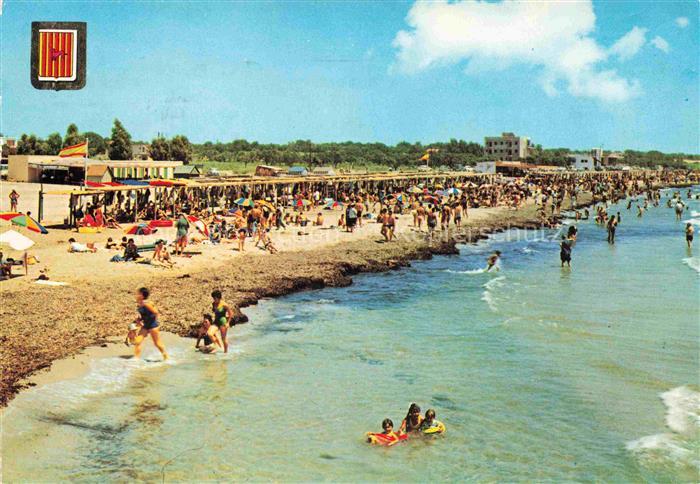 Cambrils Costa Dorada Tarragona ES Strandpartie