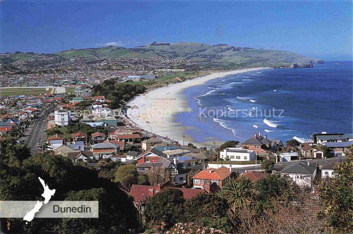 Dunedin Otago NZ Fliegeraufnahme