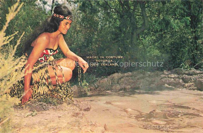 Rotorua City Bay of Plenty New Zealand NZ Maori in Costume