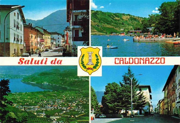 Caldonazzo Trient Trentino-Alto Adige IT Ortspartien Strand Fliegeraufnahme