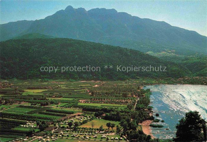 Caldonazzo Trient Trentino-Alto Adige IT  Spiagge con la Vigolana Fliegeraufnahm