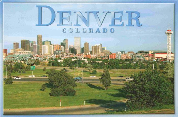 Denver City Skyline Aerial view