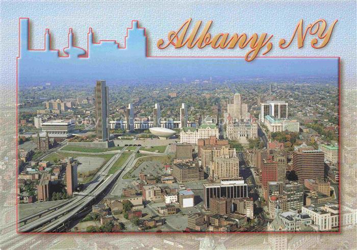 Albany New York USA Empire State Plaza Air view