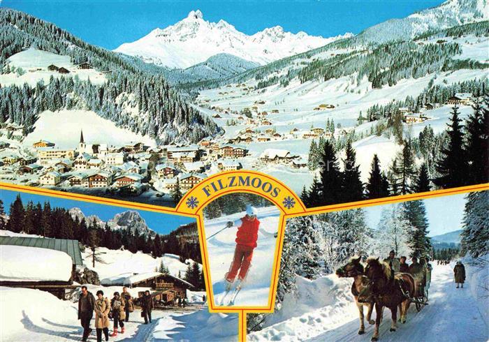 Filzmoos Pinzgau-Pongau AT Panorama Wandern und Schlittenfahren zu den Hofalmen