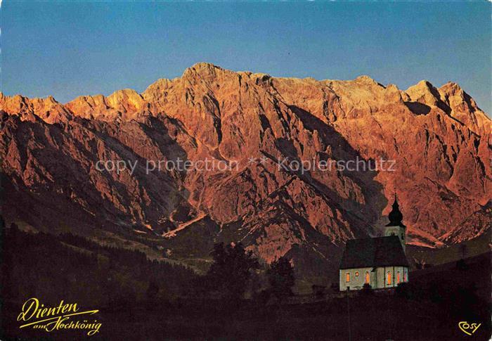 Dienten Hochkoenig Pinzgau-Pongau AT Alpengluehen am Hochkoenig