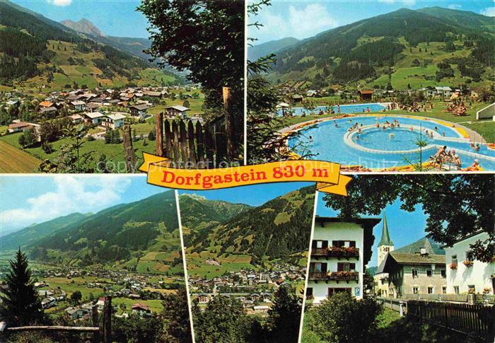 Dorfgastein Pinzgau-Pongau Salzburg AT Panorama mit Baernkogel Solarbad Schuhfli