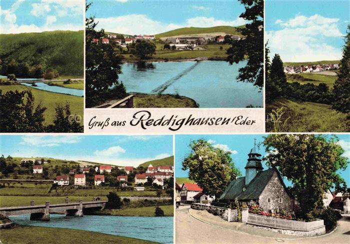Reddighausen Hatzfeld  Hessen Panorama Bruecke Kapelle