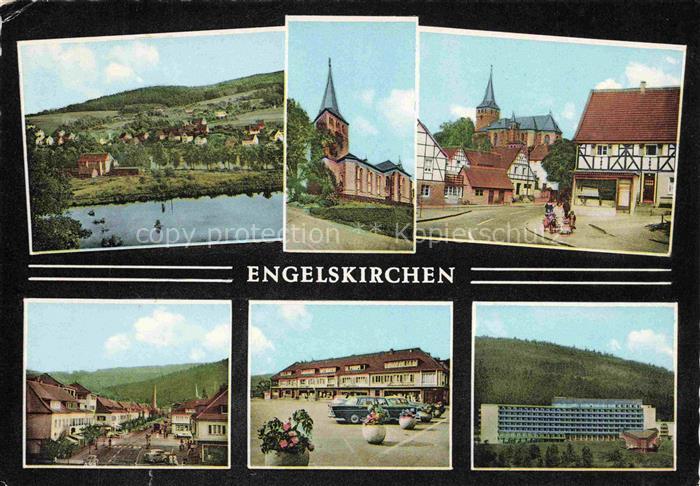 Engelskirchen NRW Panorama Kirche Ortspartien Sanatorium