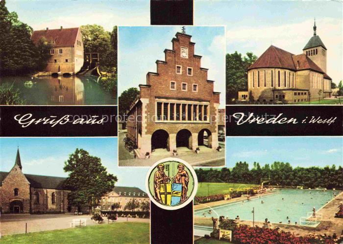 Vreden Wasserschloss Stadttor Kirche Schwimmbad