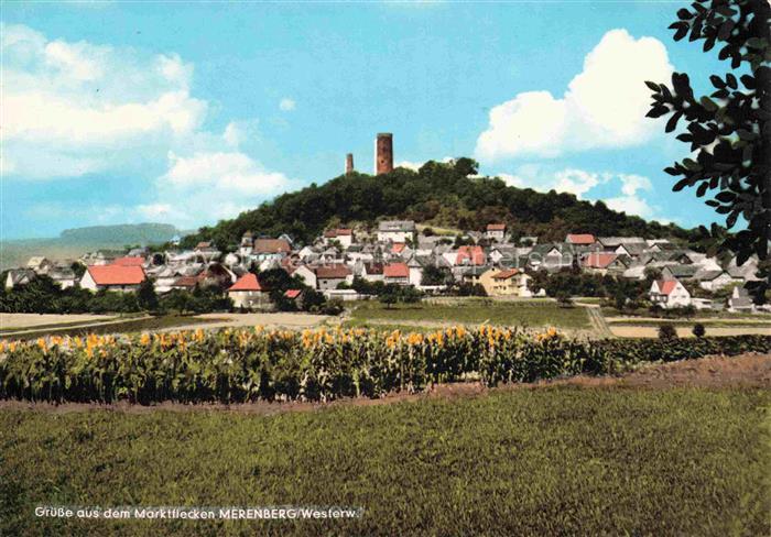 Merenberg Limburg-Weilburg Hessen Panorama mit Schloss