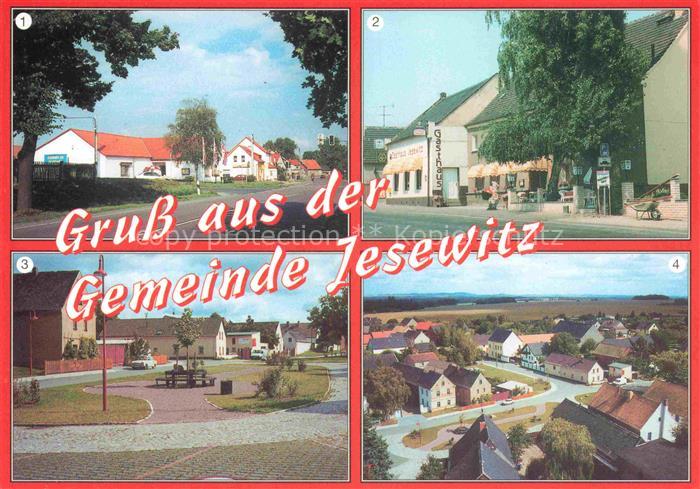 Jesewitz Sachsen Leipziger Strasse Gasthof Woelpern Dorfplatz Blick vom Kirchtur