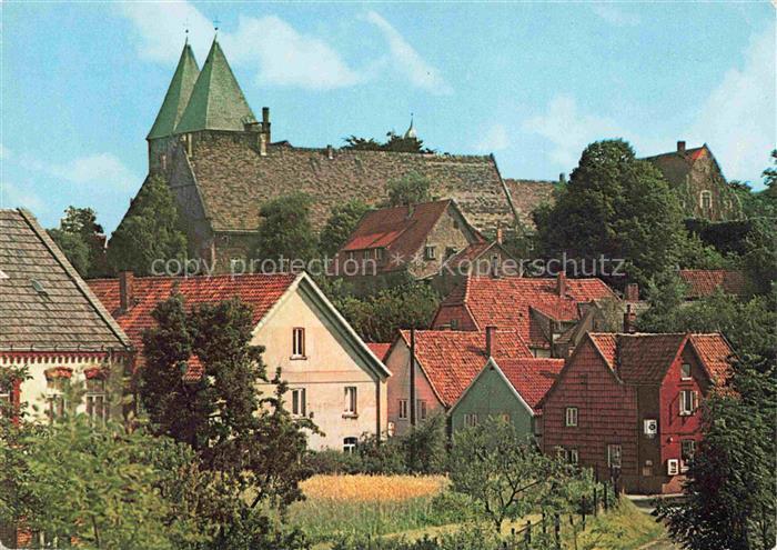 Obernkirchen Schaumburg Niedersachsen Schloss Dorfansicht