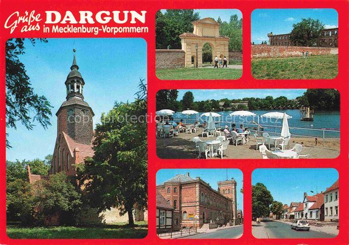 Dargun Mecklenburg-Vorpommern Kirche Eingangstor Promenade Ortspartien