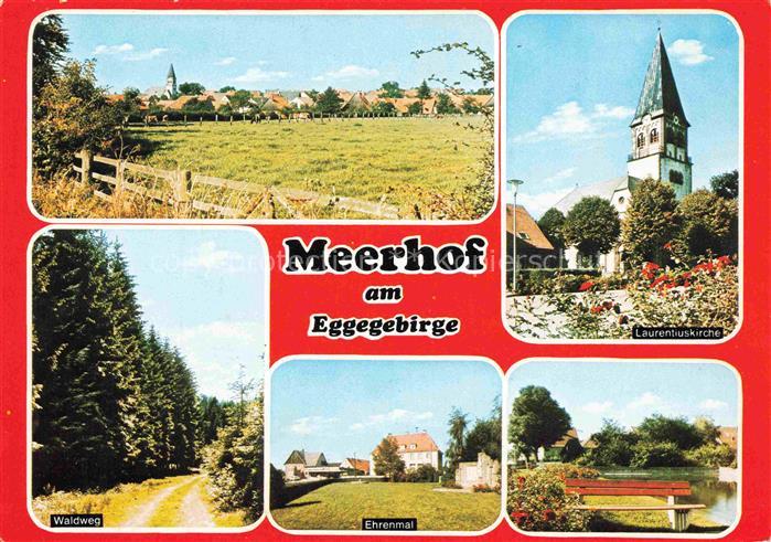 Meerhof Eggegebirge Marsberg Hochsauerlandkreis NRW Panorama Waldweg Ehrenmal Pa