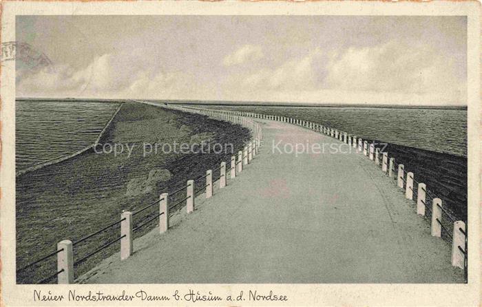 HUSUM  Nordfriesland Norsee Schleswig-Holstein Neuer Nordstrander Damm